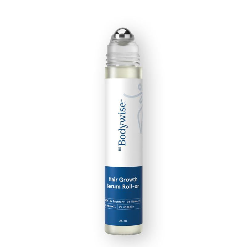 Hair Density Roll-On Serum for Women - 5% Saw Palmetto, Rosemary & Caffeine | Targets Hair Fall & Thinning | No-Rinse | 25ml