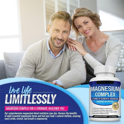 Magnesium Complex 1000mg - 8 Forms for Women | Sleep, Stress & Muscle Recovery