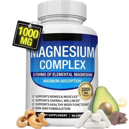 Magnesium Complex 1000mg - 8 Forms for Women | Sleep, Stress & Muscle Recovery