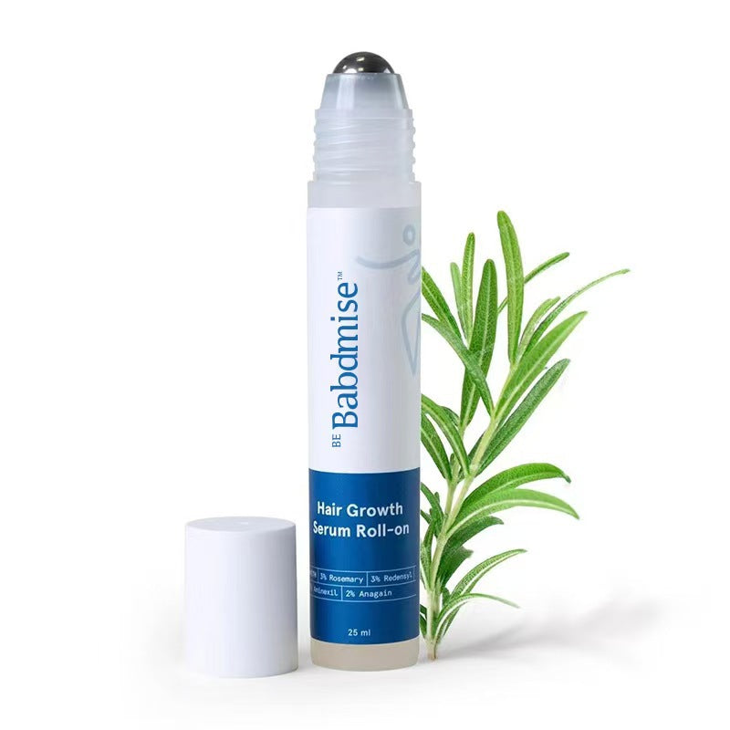 Hair Density Roll-On Serum for Women - 5% Saw Palmetto, Rosemary & Caffeine | Targets Hair Fall & Thinning | No-Rinse | 25ml
