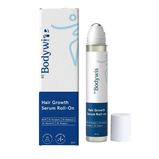 Hair Density Roll-On Serum for Women - 5% Saw Palmetto, Rosemary & Caffeine | Targets Hair Fall & Thinning | No-Rinse | 25ml